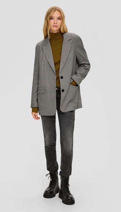 Immagine prodotto s.Oliver Indoor-Blazer Blazer mit Hahnentrittmuster (36)