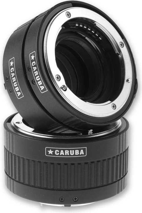 Caruba Extension Tube Set Nikon Chrome (Type II) (Macro intermediate ring, Nikon F)