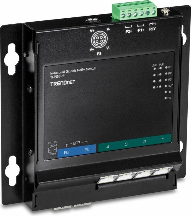 Produktbild Trendnet 6-Port Industrial Gigabit PoE+ (6 Ports)