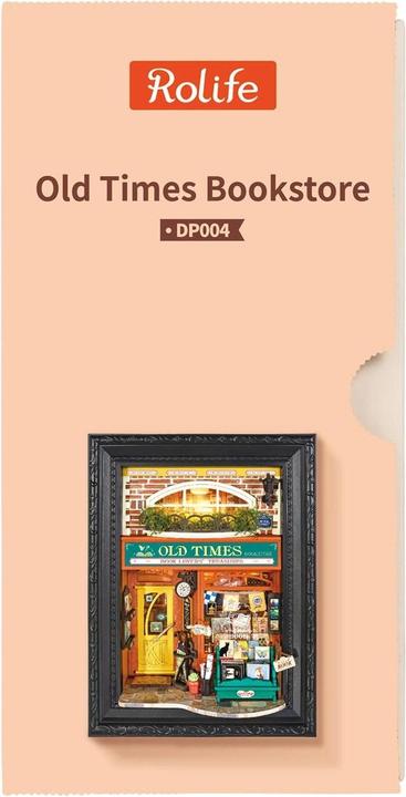 Produktbild Robotime Bausatz Old Times Bookstore mit LED