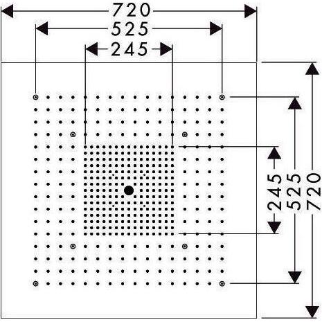 Thumbnail - Axor, Duschbrause, Kopfbrause STARCK SHOWERHEAVEN 3jet DN 20 720x720mm o Beleuchtung edelstahl (3 Strahlarten, 20.50 l/m...