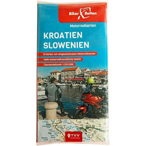 BikerBetten Kroatien Slowenien, Landkarte