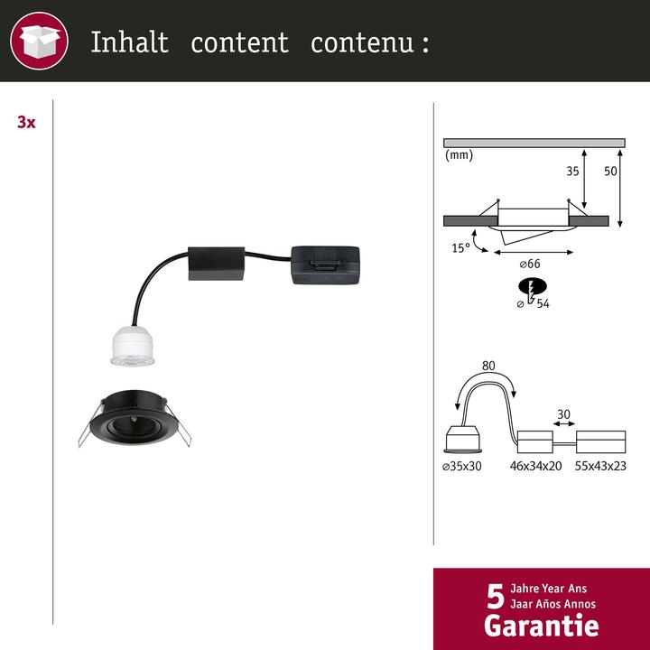 Produktbild Paulmann Einbauleuchte Nova Mini (310 lm)