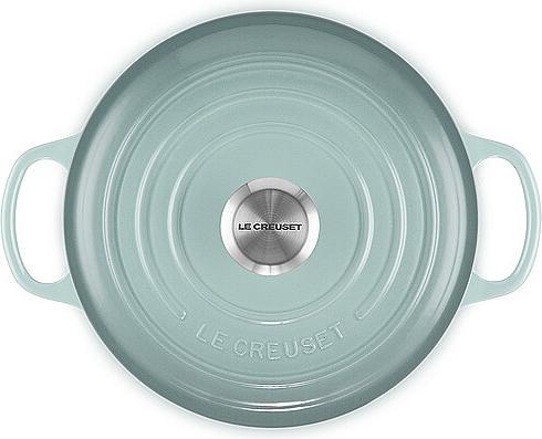 Produktbild Le Creuset Bräter Signature 24cm/4,2l Sea Salt (24 cm, Bräter + Schmortopf, Gusseisen)