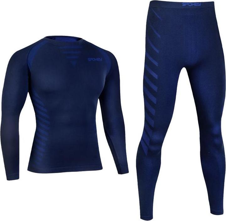 Produktbild Spokey Bielizna męska termoaktywna zestaw Windstar granatowa r. XL/XXL (928779) (XL, XXL)