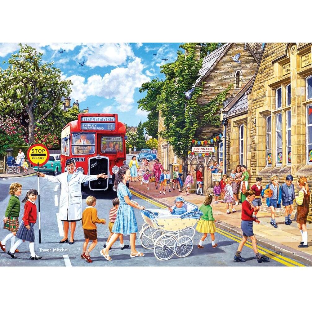 Thumbnail - Gibsons School Day Puzzle 4x500 Teile (4000 Teile)