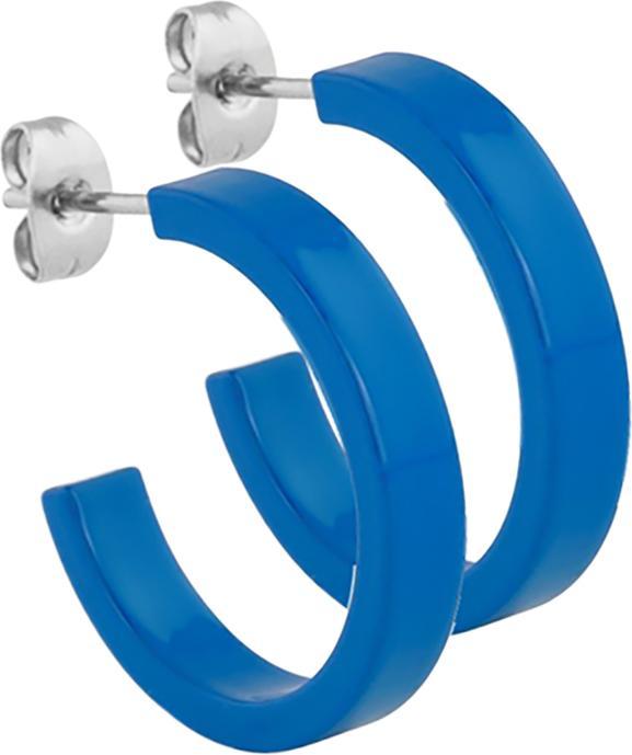 Produktbild Star Piercing Ohrstecker blau rund flach 5x24 (ohne Messing, Chirurgenstahl 316L)