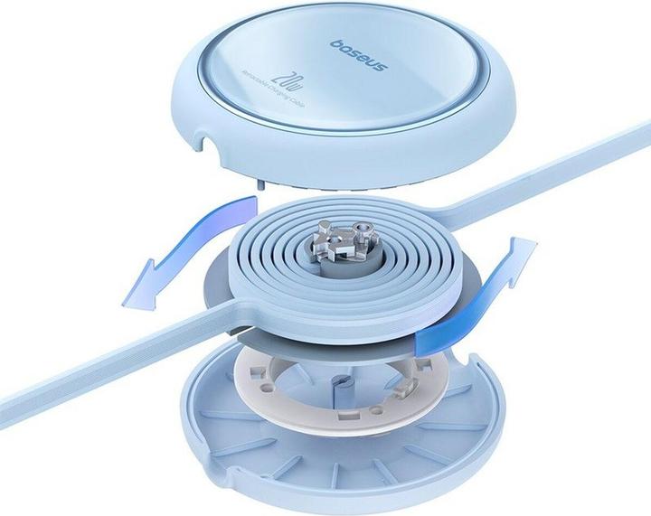 Produktbild Baseus Free2Pull retractable USB-C / Lightning cable 20W 1m - blue (1 m, 20 W)