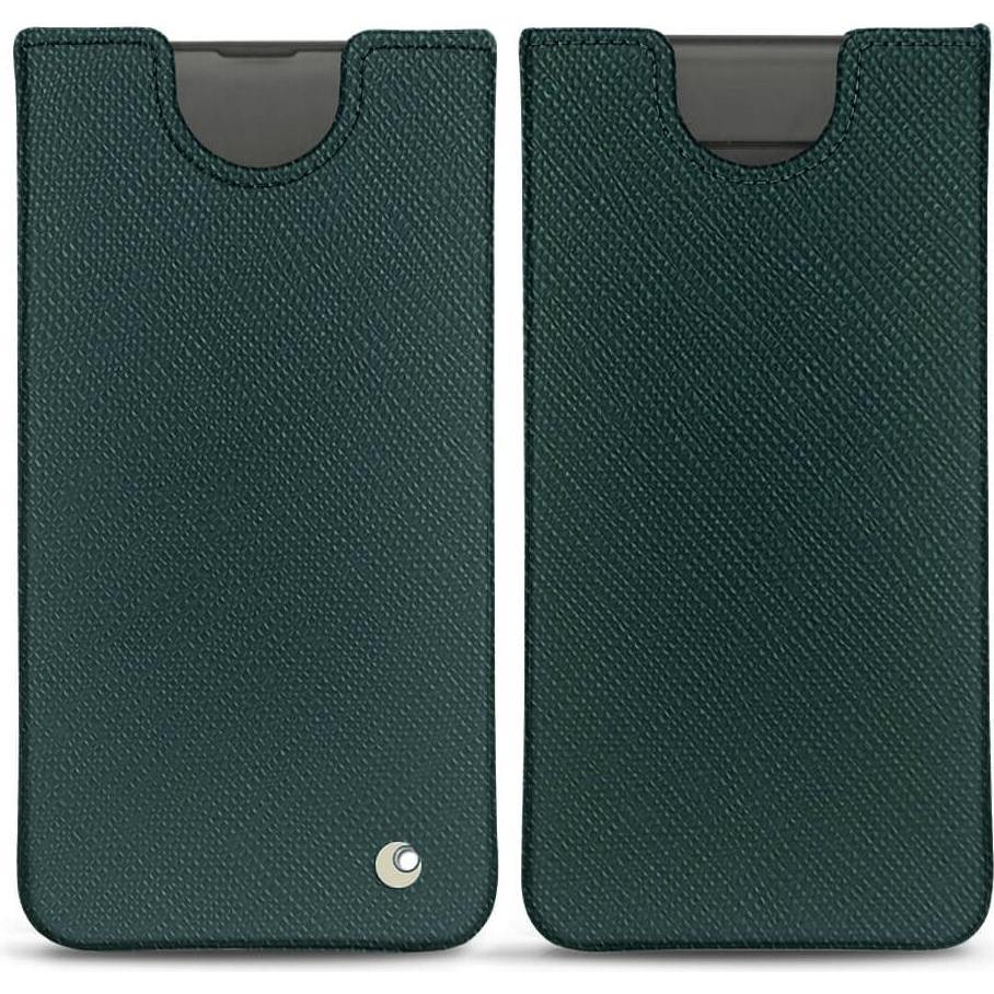 Noreve Lederschutzhülle (Samsung Galaxy S10+), Smartphone Hülle, Grün