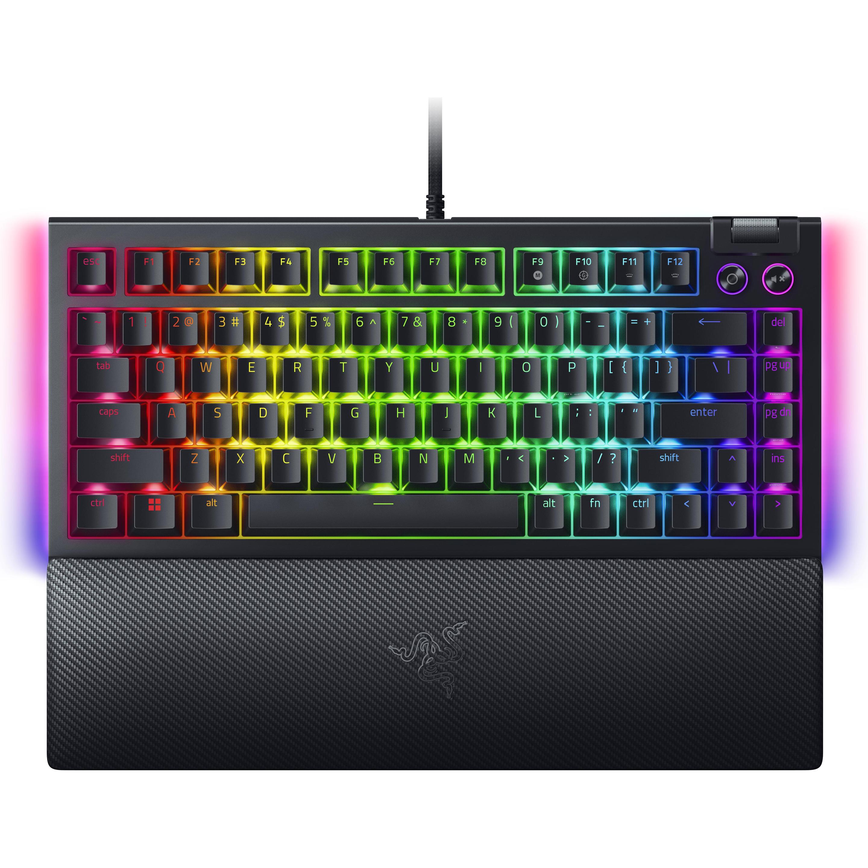 Razer BlackWidow V4 (US, Kabelgebunden), Tastatur, Schwarz