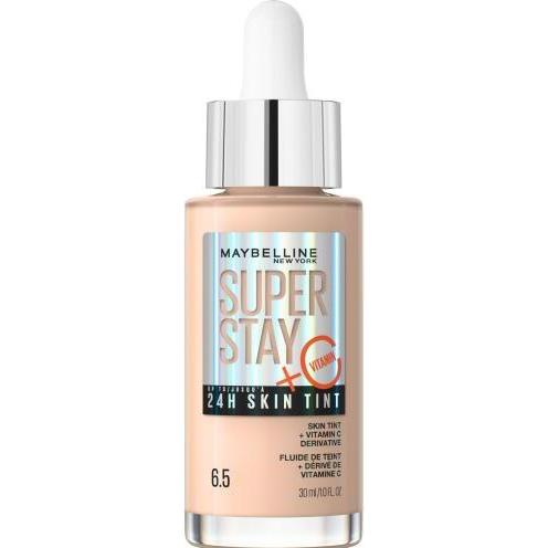 Maybelline New York Nera/Carbone Shampoo, Superstay 24H Skin Tint + Vitamina C (30 Ml)