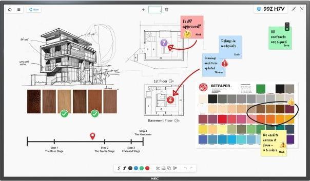 Actual product image NEC M551 IGB 55IN E-LED LFD (3840 x 2160 Pixels, 55")