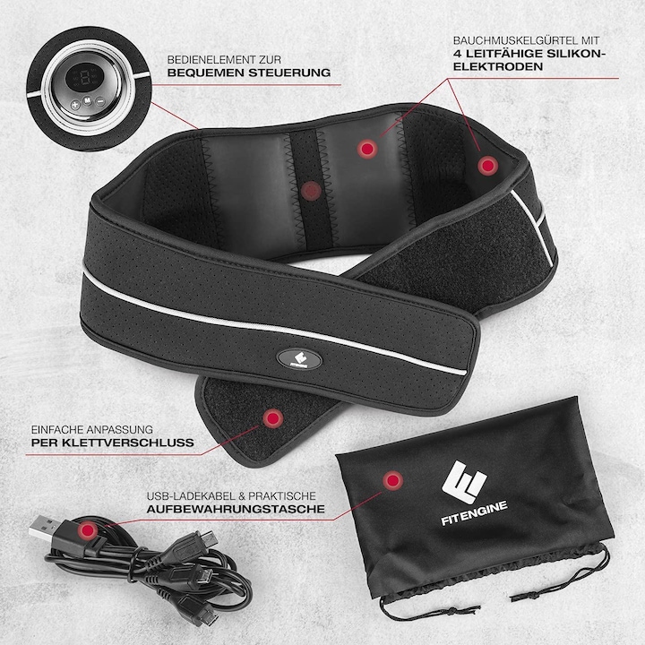 Actual product image Fit Engine EMS Abdominal Muscle Belt