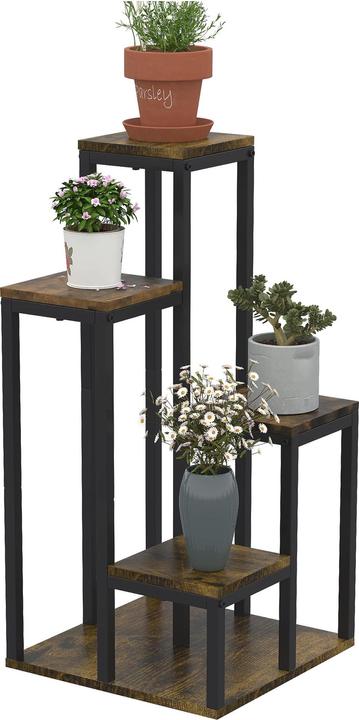 Outsunny Blumenständer mit 4 Ebenen