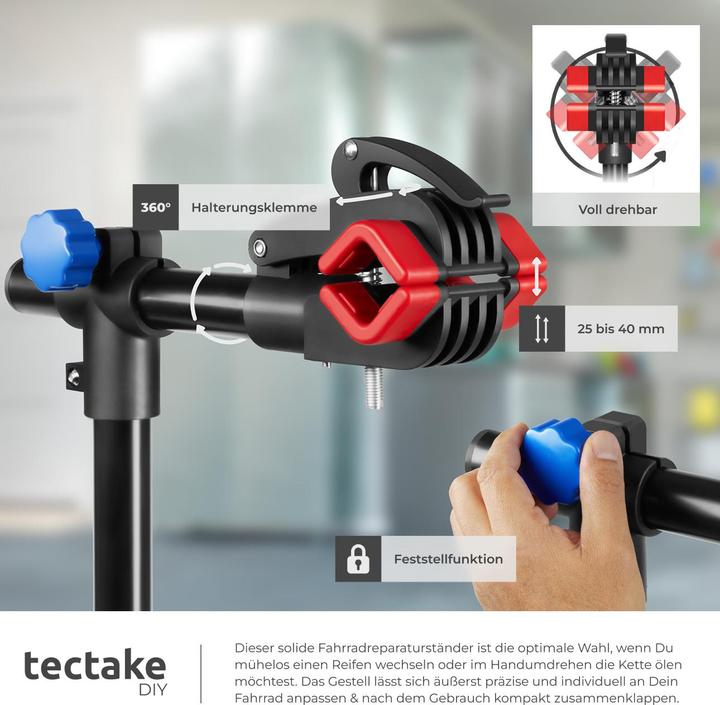 Actual product image tectake Bicycle mounting stand