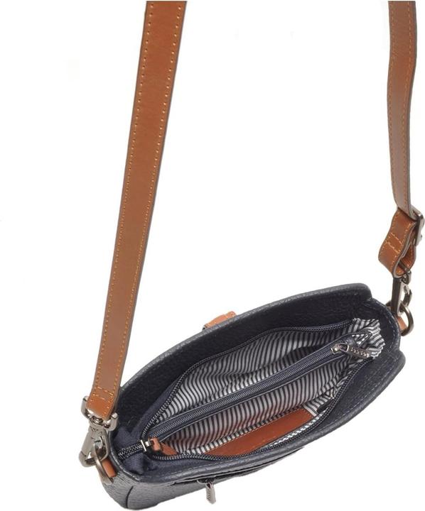 Produktbild Berba Kleine Crossbodytas / Schoudertas Dames - Leer - Chamonix - Blauw