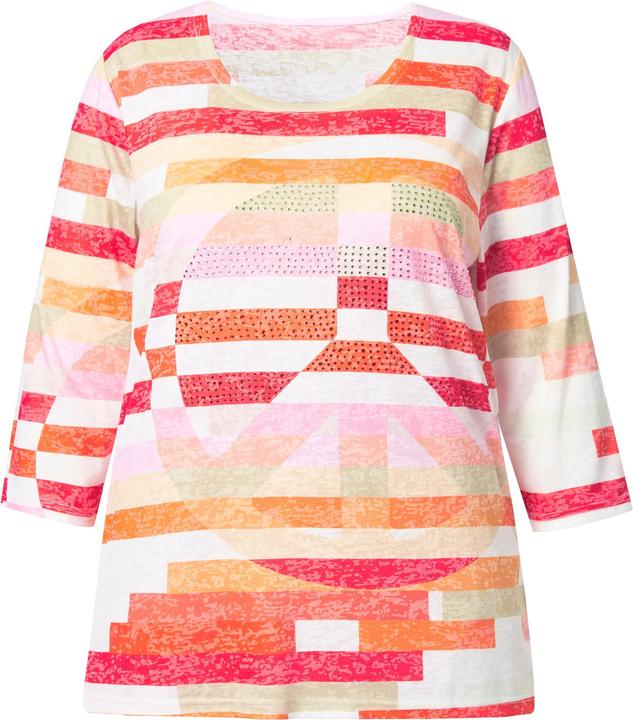 Immagine prodotto Angel of Style T-shirt dal taglio comodo con righe e simbolo Peace (42)