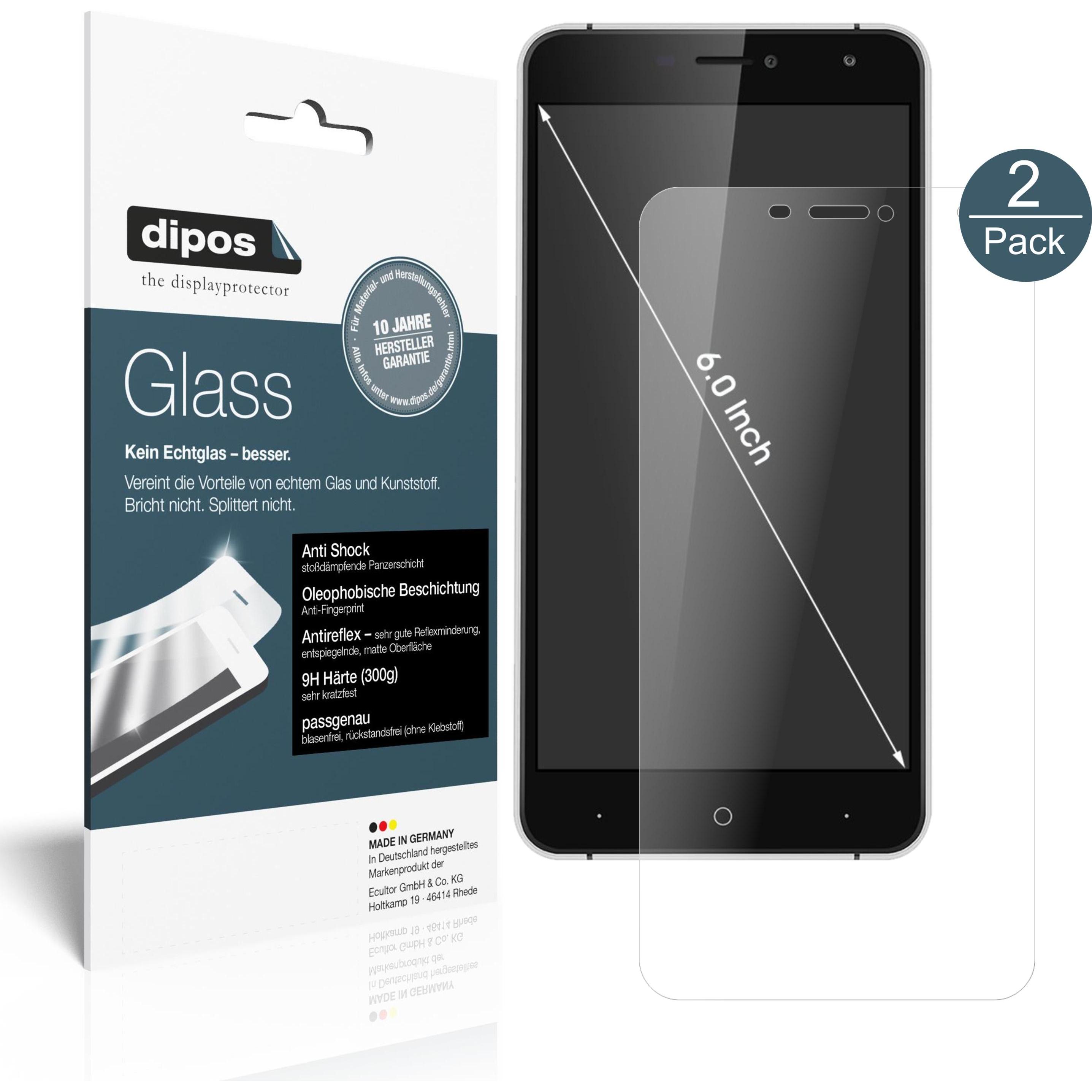 Thumbnail - Dipos Displayschutz Anti-Shock (2 Stück, Doogee X7), Smartphone Schutzfolie, Transparent