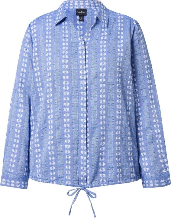 Produktbild Ulla Popken Hemdbluse, Saumband, Hemdkragen, Langarm (58)