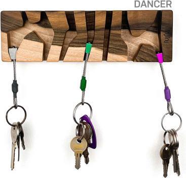 Image du produit Fujfuj Classic Walnut Wood Key Holders