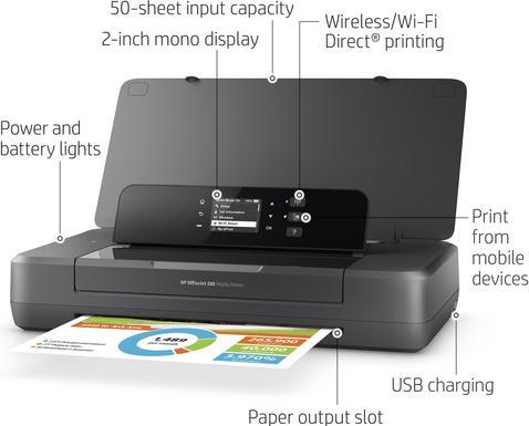 Produktbild HP OfficeJet 200 Mobile (Tintenpatrone, Farbe)