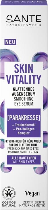 Label énergétique Sante Vitalité de la peau (Soin des yeux Sérum, 15 ml)