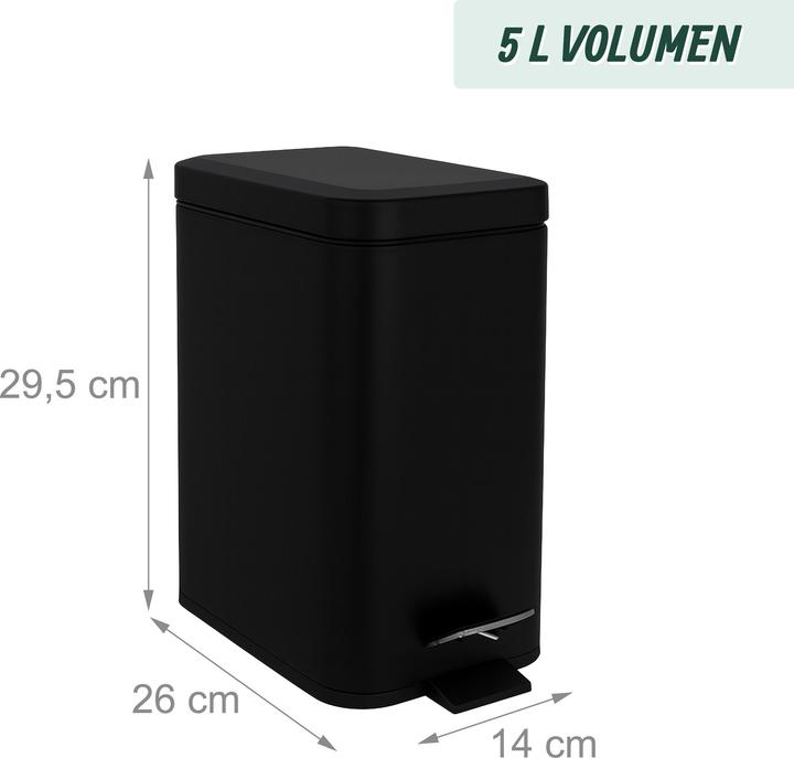 Produktbild Relaxdays Bad-Mülleimer (5 l)