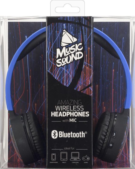 Actual product image Music Sound Music+Sound FANTASY Bluetooth headphones blue on-ear Softtouch max.20h running time 1 (No noise cancelling, 20 h, Wireless)