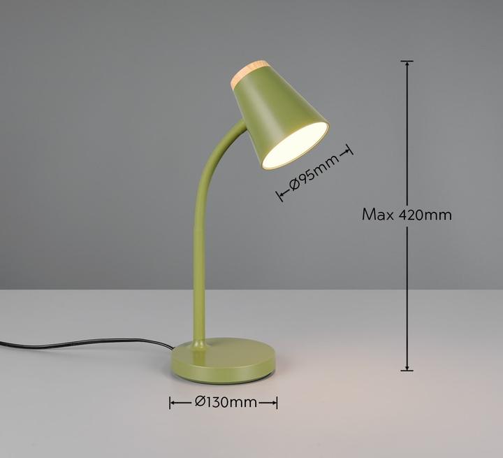Produktbild Reality LED-Tischleuchte PONGO, R55831115, 4,5W, 500lm, 3000K, grün (500 lm)