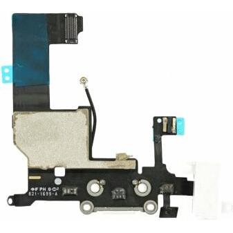 Thumbnail - OEM Charging Dock Connector mit Audio Flex für iPhone 5 weiss (iPhone 5), Mobilgerät Ersatzteile, Weiss