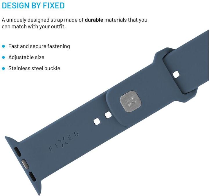 Produktbild Fixed Silicone Sporty Strap Apple Watch 38/40/41mm Grün-Blau (Silikon)