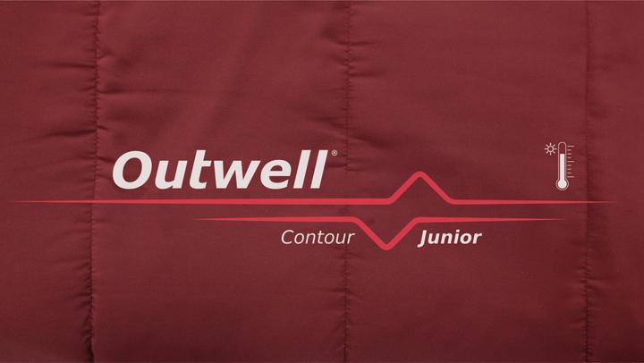 Produktbild Outwell Schlafsack Contour Junior Polyester, Rot, Zielgruppe (170 cm)