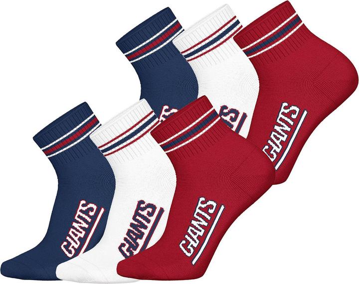 Produktbild NFL Freizeitsocken NY Giants Quarter (6er Pack, 43 - 46)