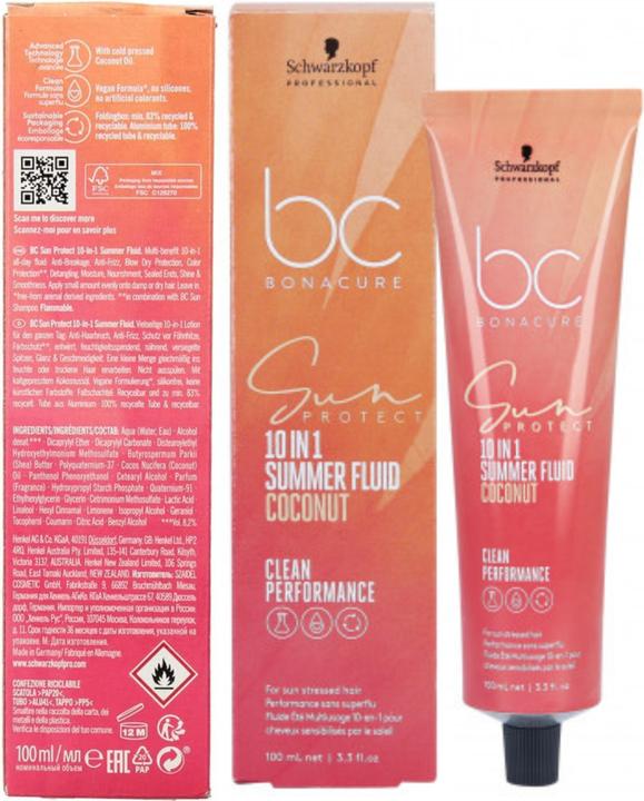 Immagine prodotto Schwarzkopf Sun Protect 10-in-1 (Crema solare, Fino a SPF 10, 100 ml, 100 g)