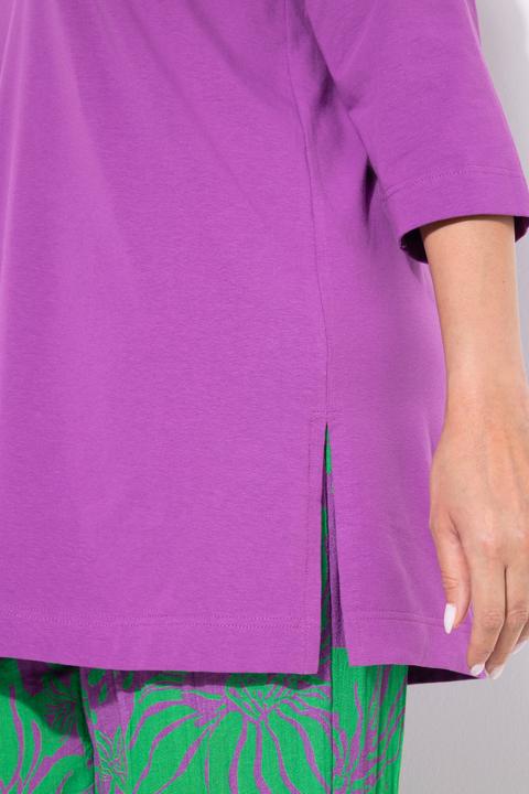 Produktbild Ulla Popken Longshirt, A-Linie, V-Ausschnitt, 3/4-Arm (42, 44)