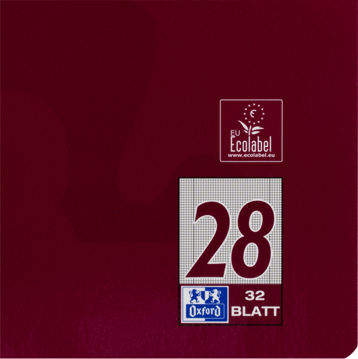 Produktbild Oxford Schulheft, A4, Lineatur 28 (A4, Kariert, Harter Einband)