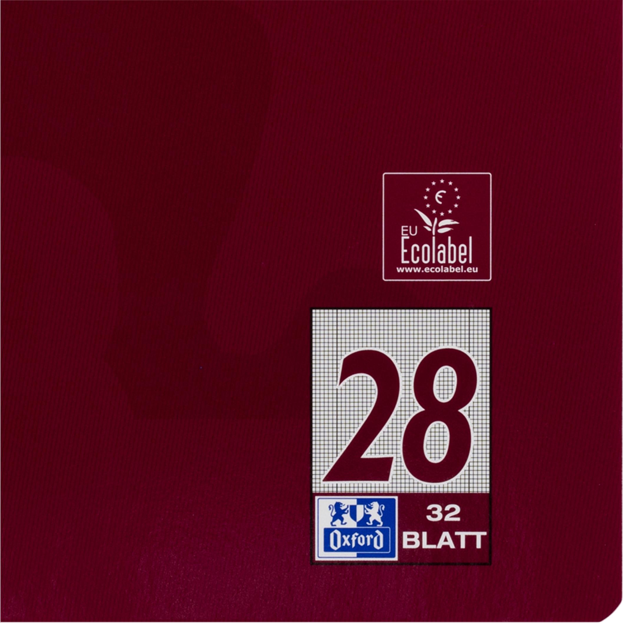 Thumbnail - Oxford, Heft + Block, Schulheft, A4, Lineatur 28 (A4, Kariert, Harter Einband)