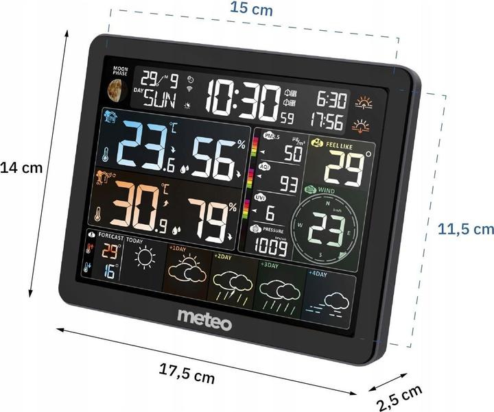 Produktbild Ty WIFI-Wetterstation + Luftverschmutzungsmessgerät