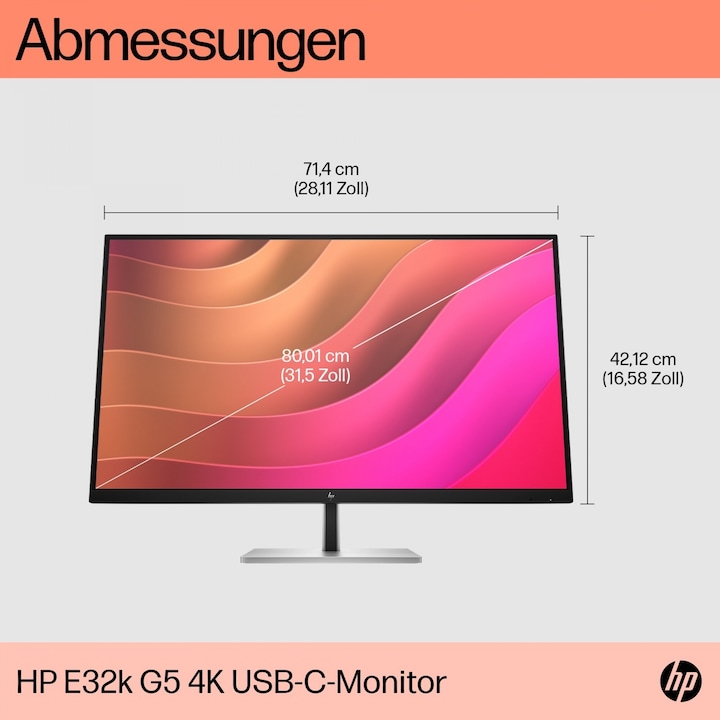 Produktbild HP E32k G5 (3840 x 2160 Pixel, 32")