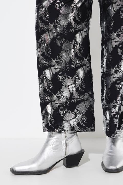 Actual product image Angel of Style Hose, gerades Bein, Metallic-Print, Elastikbund (42)