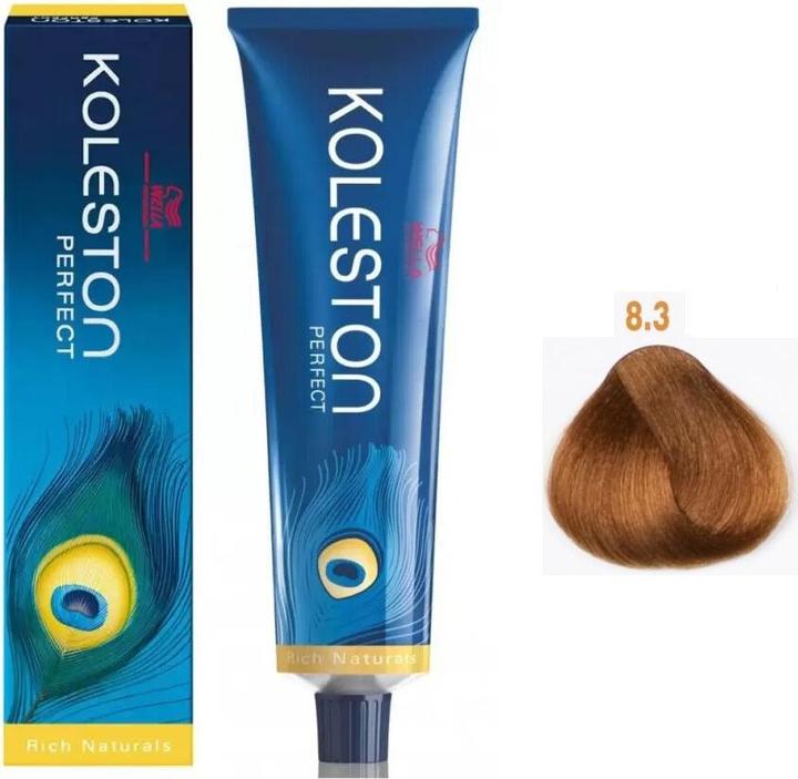 Produktbild Wella Koleston Perfect Hair Color 8/3 Light Blonde Gold 60ml (8/3 hellblond gold)