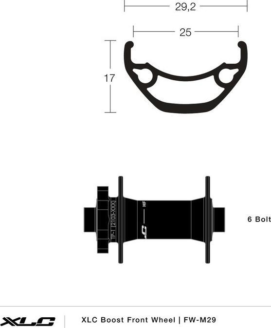 Image du produit XLC FW-M29 (Roue avant, 29")