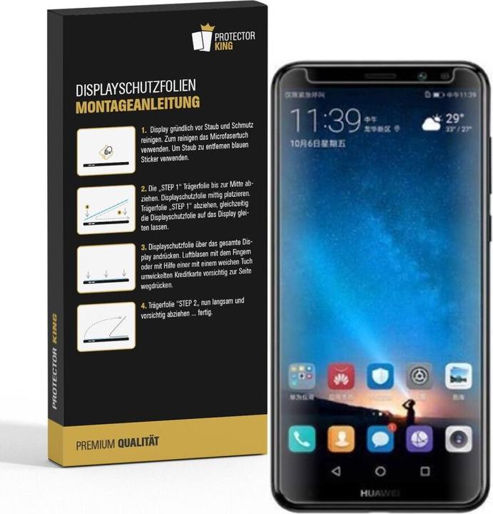 Actual product image Protectorking 3x Panzerfolie Anti-Shock HD Klar (3 Piece, Mate 10 Lite)