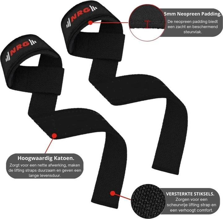 Produktbild NRG Fitness Deadlift Straps Deluxe