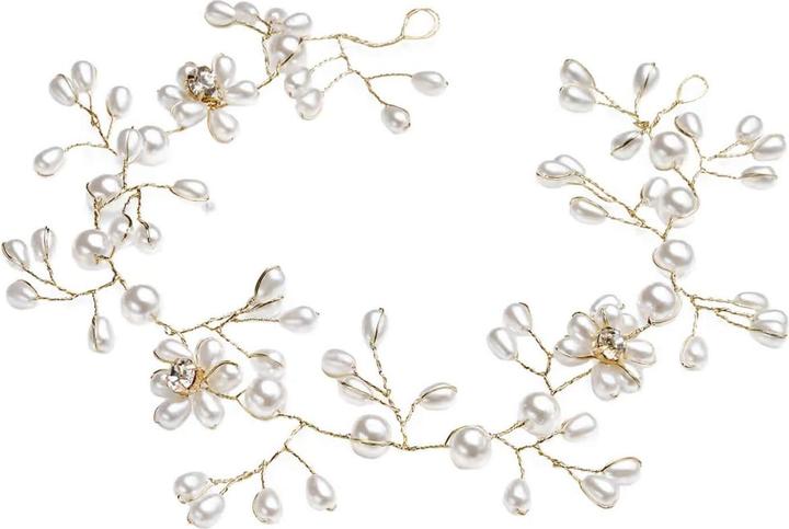 Trisa Celebride Haarschmuck Boho Tropfenperlen Gold