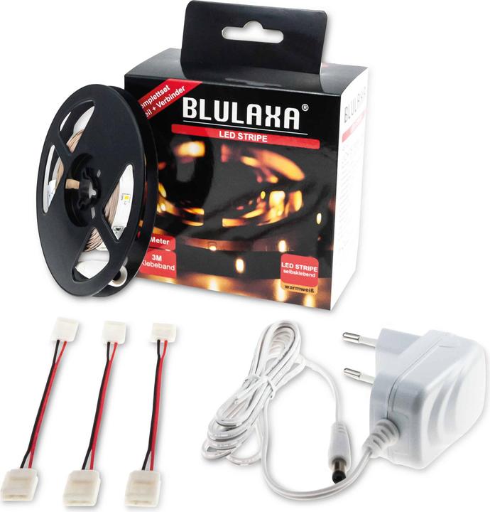 Actual product image Blulaxa HWH LEDStripe SET 9.5W 3000K 3 (Warm white, 11.30 cm, Indoor)