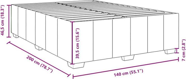 Image du produit vidaXL Bettgestell (140 x 200 cm)