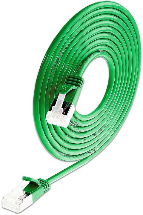 SLIM Slimpatchkabel RJ-45, Cat 6A, U/FTP, 3 m, Grün, 36-Pack (U/FTP, CAT6a, 3 m)