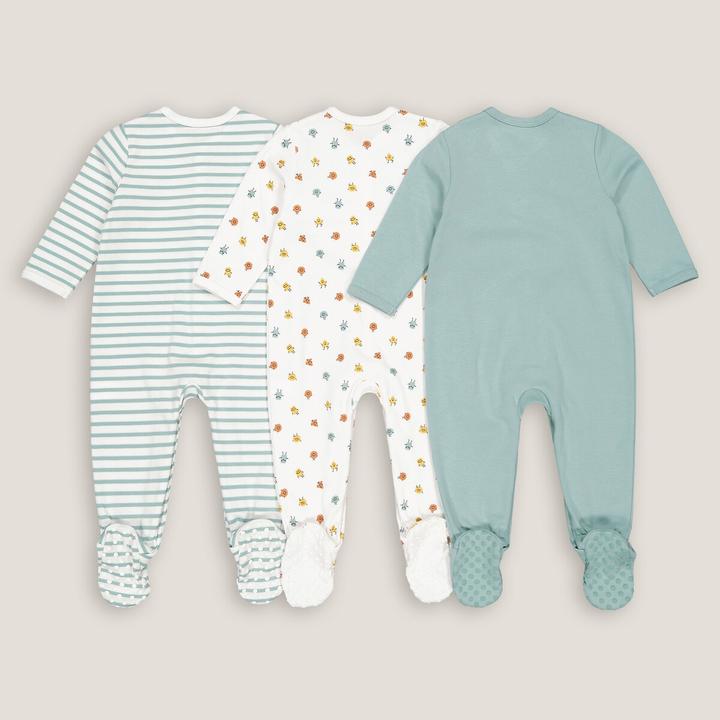 Immagine prodotto La Redoute Collections Pagliaccetto in cotone a 3 pezzi (68)