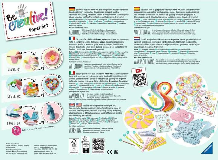 Image du produit Ravensburger Paper Art Flowers & Unicorn